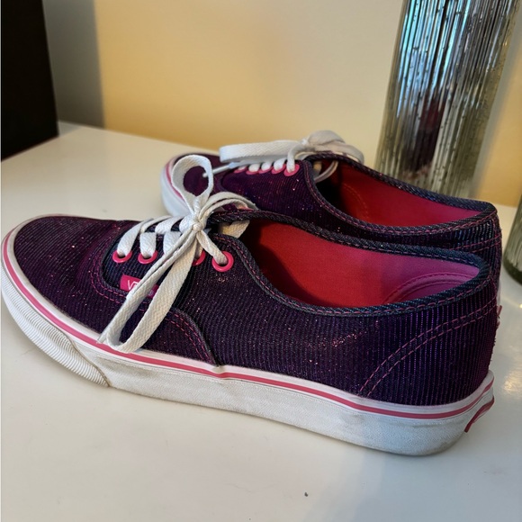 Vans blue/pink/purple iridescent glitter women’s shoes - Picture 6 of 6